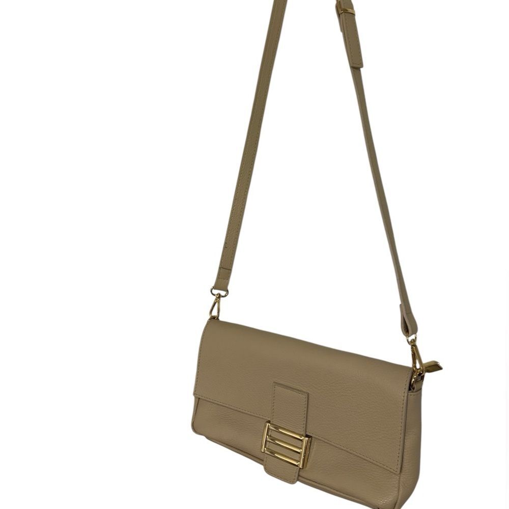 Divina Firenze Tan Italian Leather Shoulder Bag Luxury